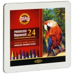 Набор цветных акварельных карандашей "Progresso Aquarell", 24 шт см Состав 24 карандаша, пенал инфо 6282o.