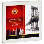 Набор для рисования "Gioconda", 24 предмета 8898 Состав 24 предмета набора, пенал инфо 6283o.
