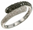 Кольцо с черными и белыми бриллиантами RHIA1779-88YL-W 2007 г инфо 1689p.