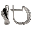 Серьги с черным и белым бриллиантами ERIN1510-88YL-W 2010 г инфо 7918r.