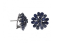 Серьги, серебро 925, сапфир 026 01 21spk-00288 2009 г инфо 12460r.