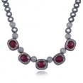 Колье Серебро, медный подслой рубин синт 025 352 04 21lsk-00016 2010 г инфо 7436r.
