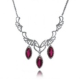 Колье Серебро 925 рубин синт, циркон 025 352 04 21lsk-00007 2010 г инфо 7439r.