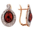 Серьги с бриллиантом и гранатом CE05-47878-33CL-R 2009 г инфо 13025o.