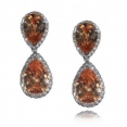 Серьги Серебро 925, кварц, циркон 025 352 01 21lsk-00024 2010 г инфо 5770w.