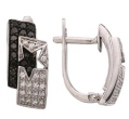 Серьги с черным и белым бриллиантами ERIA1159-88YL-W 2010 г инфо 9939w.